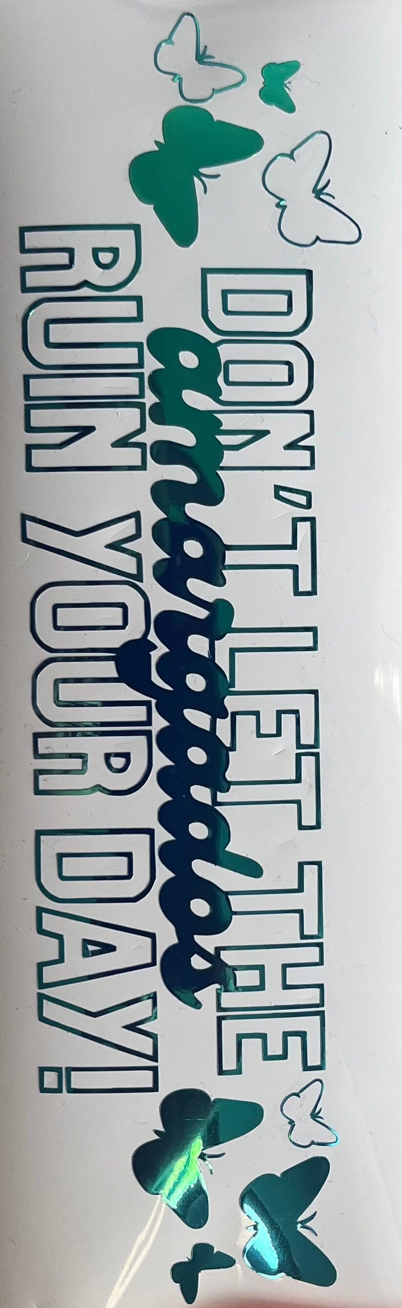Dont let the… Vinyl Decal, Spanish to English, custom vinyl lettering, bumper sticker, car accessory, mirror decal, latina.