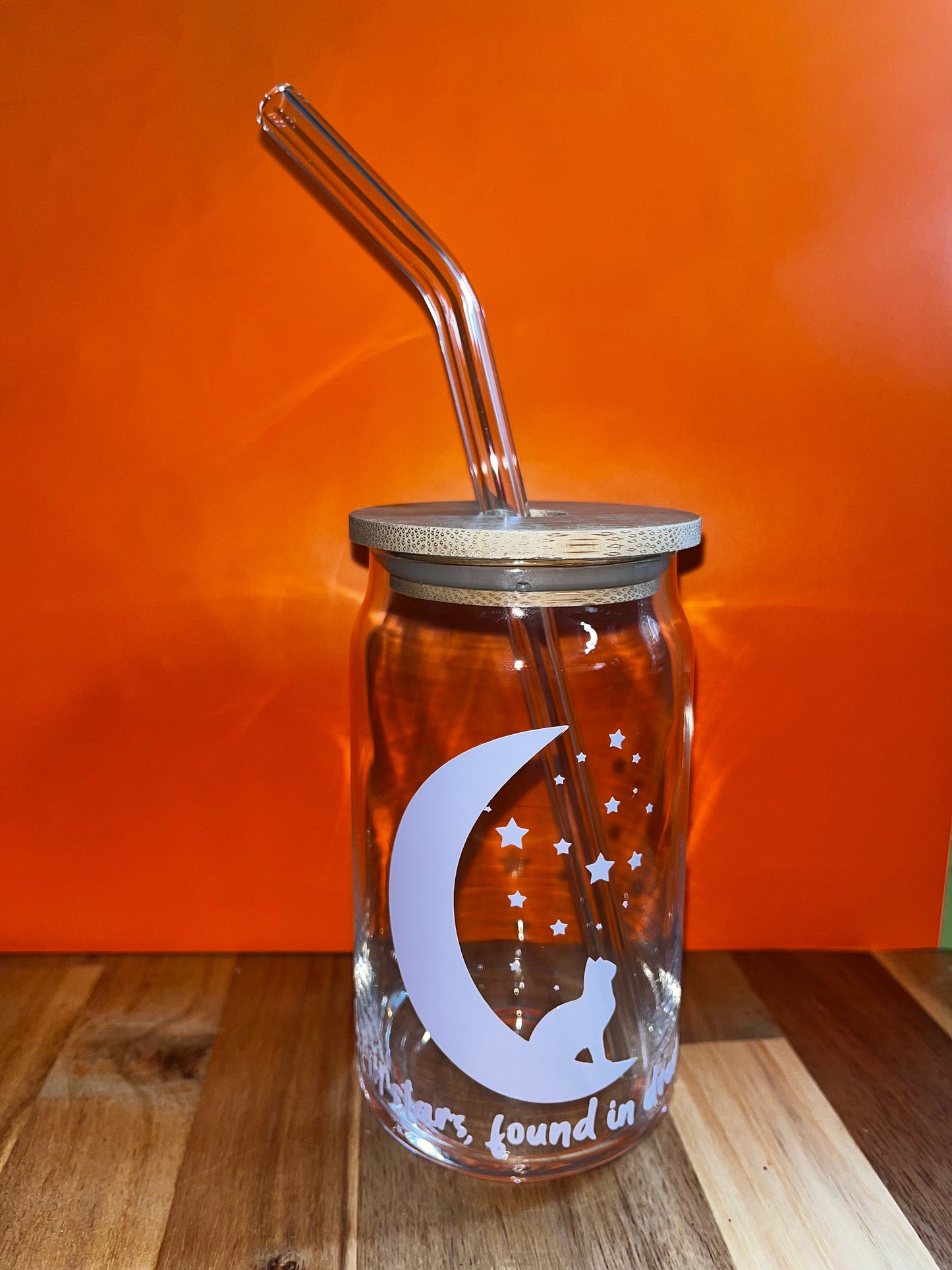 cute halloween glass cup, Stocking Stuffer, inspirational color changing glass tumbler, iced coffee glass tumbler, aesthetic glass tumbler.