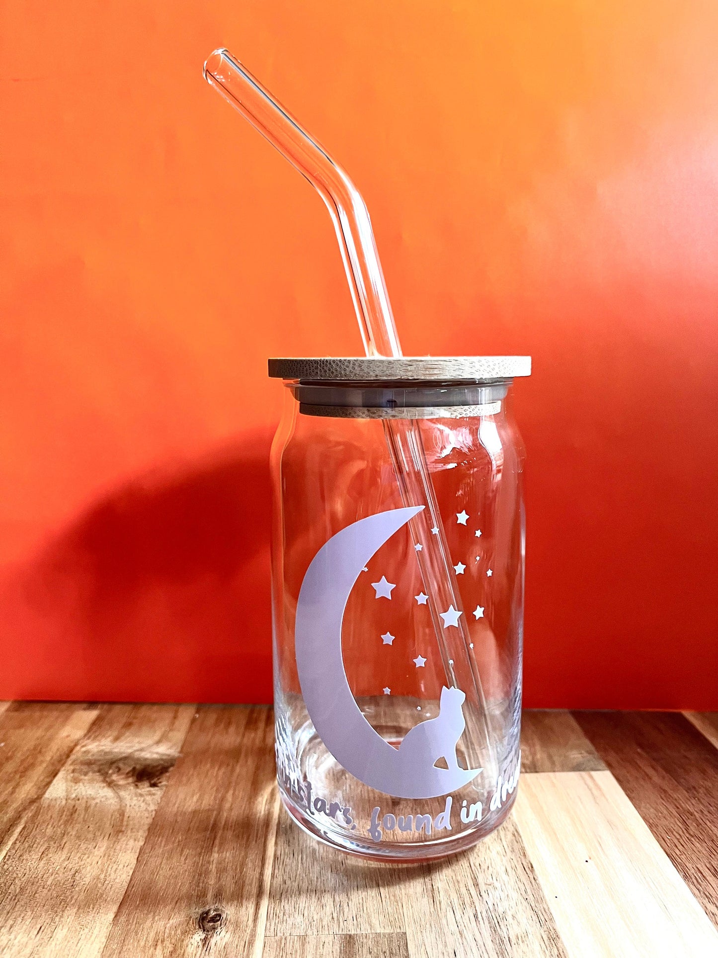 cute halloween glass cup, Stocking Stuffer, inspirational color changing glass tumbler, iced coffee glass tumbler, aesthetic glass tumbler.