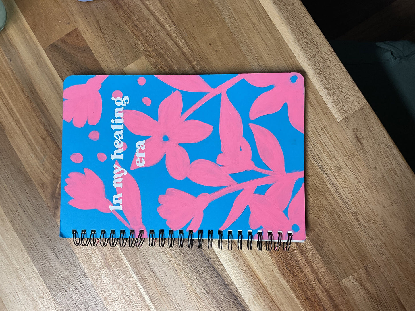 Hand painted notebook, Christmas gift, stocking stuffer, journaling, self care gift, holiday gift for her, holiday gift, stocking stuffers.