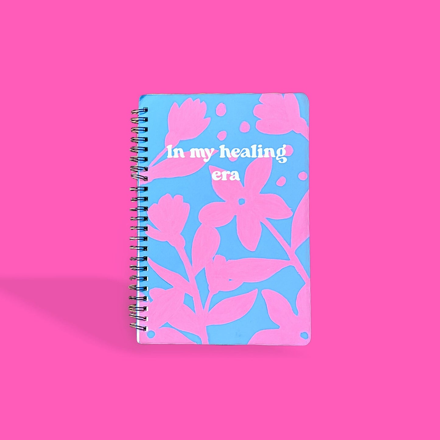 Hand painted notebook, Christmas gift, stocking stuffer, journaling, self care gift, holiday gift for her, holiday gift, stocking stuffers.