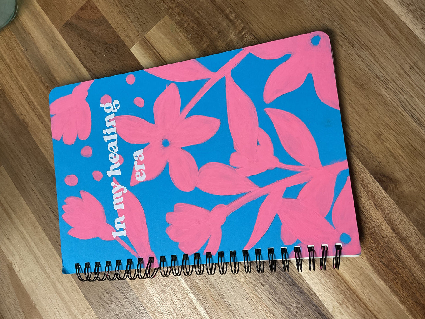 Hand painted notebook, Christmas gift, stocking stuffer, journaling, self care gift, holiday gift for her, holiday gift, stocking stuffers.
