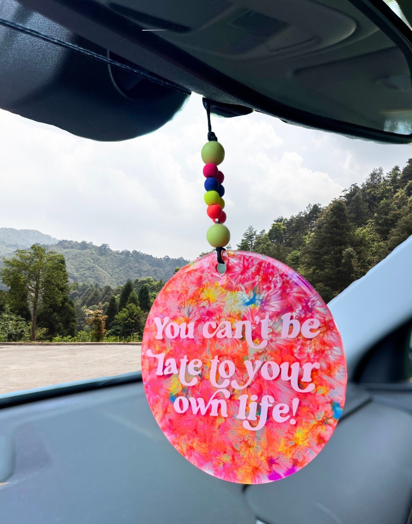 Car mirror hanging accessory, Valentine’s Day gift for her, aesthetic car accessory, car trinket, self love club,