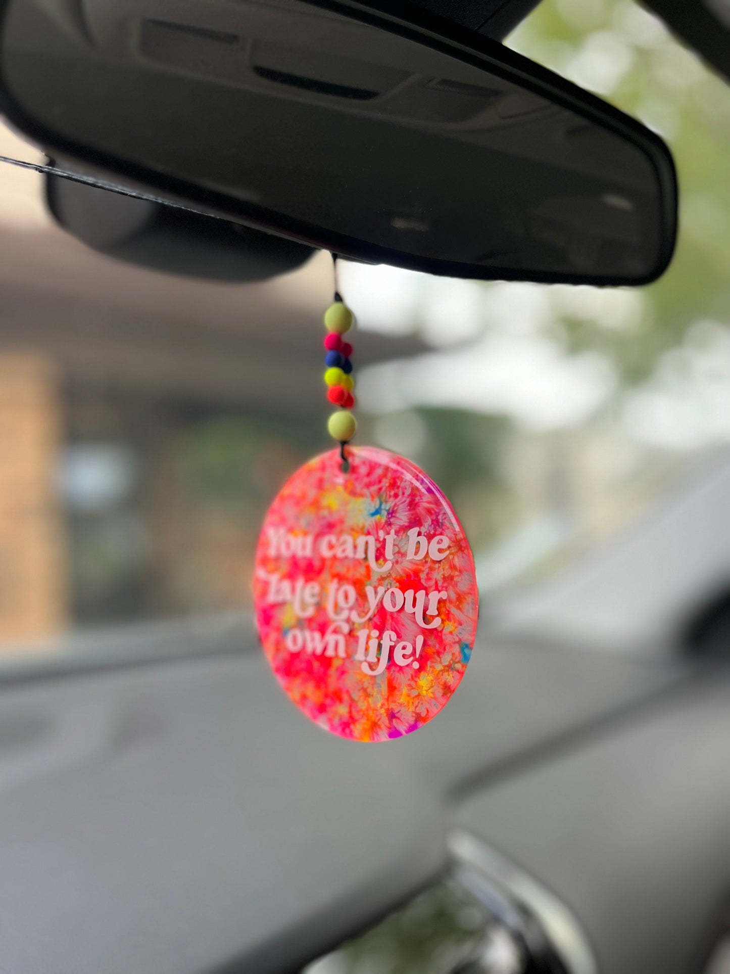 Car mirror hanging accessory, Valentine’s Day gift for her, aesthetic car accessory, car trinket, self love club,