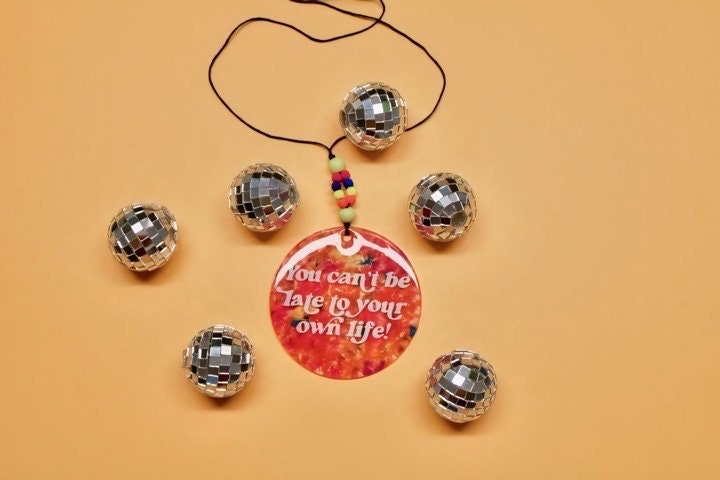 Car mirror hanging accessory, Valentine’s Day gift for her, aesthetic car accessory, car trinket, self love club,